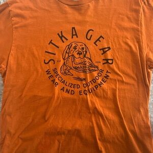 Sitka Gear Orange Short Sleeve Tee